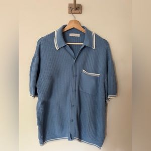 Button-Up Polo Sweater